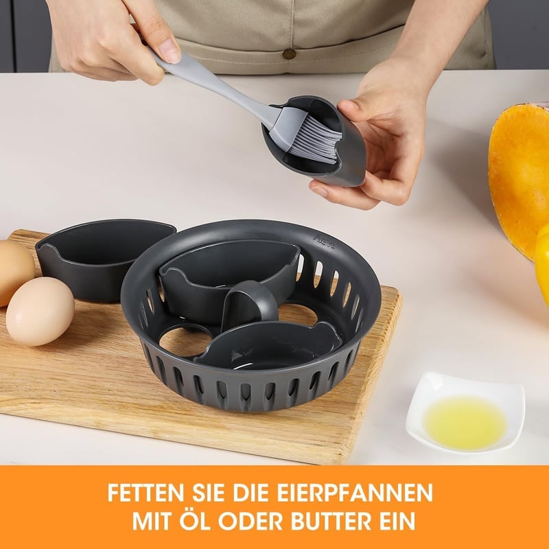 AIEVE 2 az 1-ben tojásfőző és poséírozó betét Thermomix TM5 TM6 TM31-hez