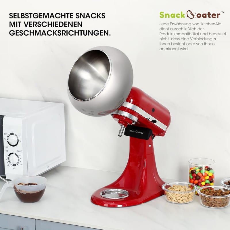 Aieve Snack Coater Csokoládé Mandula Feldolgozó 4,73L