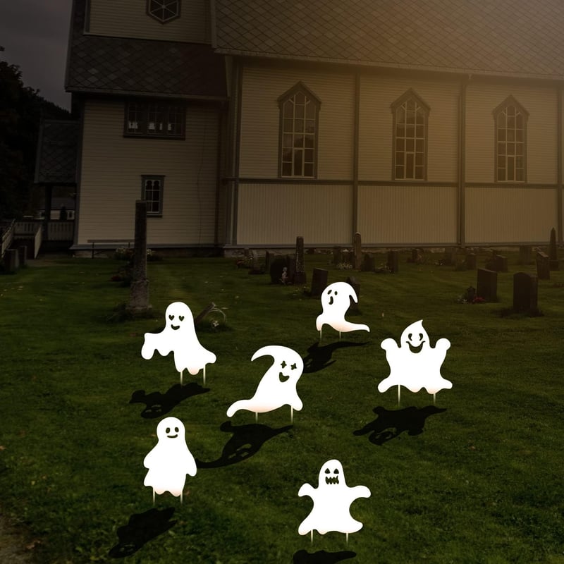 AIEX 6 darabos Halloween kerti dekoráció kültéri tábla szett