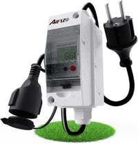 AIFIZO Hordozható Digitális Áramfogyasztásmérő 230V KWH Mérő Lakóautóhoz Elektromos Autóhoz Háztartáshoz Gumikábellel 1