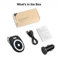 Kit hands-free Bluetooth 5.0 Aigital pentru parasolar auto, cu pornire automată prin senzor de vibrații și control vocal Siri în limba germană 8