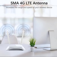 aigolink 4G LTE SMA antenna 10dBi, omnidirekt WLAN jelerősítő router hotspot kamerához, 2 darab 2