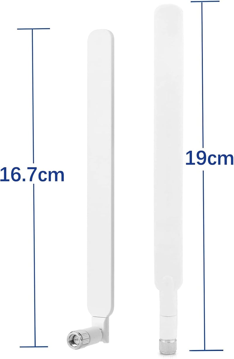 aigolink 4G LTE SMA antenna 10dBi, omnidirekt WLAN jelerősítő router hotspot kamerához, 2 darab