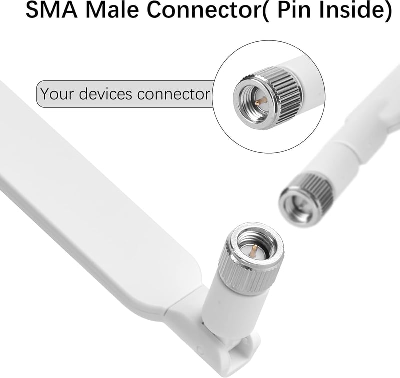 aigolink 4G LTE SMA antenna 10dBi, omnidirekt WLAN jelerősítő router hotspot kamerához, 2 darab