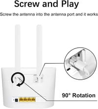 aigolink 4G LTE SMA antenna 10dBi, omnidirekt WLAN jelerősítő router hotspot kamerához, 2 darab 4