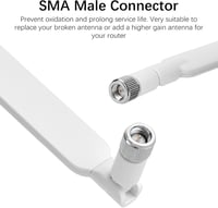 aigolink 4G LTE SMA antenna 10dBi, omnidirekt WLAN jelerősítő router hotspot kamerához, 2 darab 3