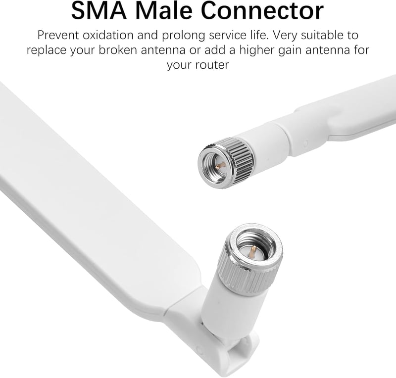 aigolink 4G LTE SMA antenna 10dBi, omnidirekt WLAN jelerősítő router hotspot kamerához, 2 darab