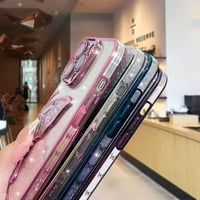 AIGOMARA Csillogó Tok iPhone 15 Pro Max-hoz, 3D Pillangó Mintás Folyékony Homokos Védőtok Kameravédelemmel, Vékony TPU Bumper 5