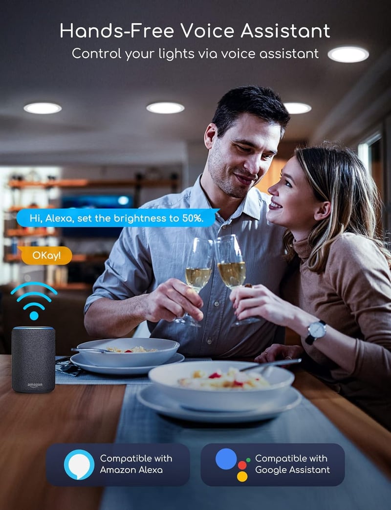 Aigostar 12W LED beépíthető spotlámpa 820lm dimmelhető meleg-hideg fehér 3000-6500K