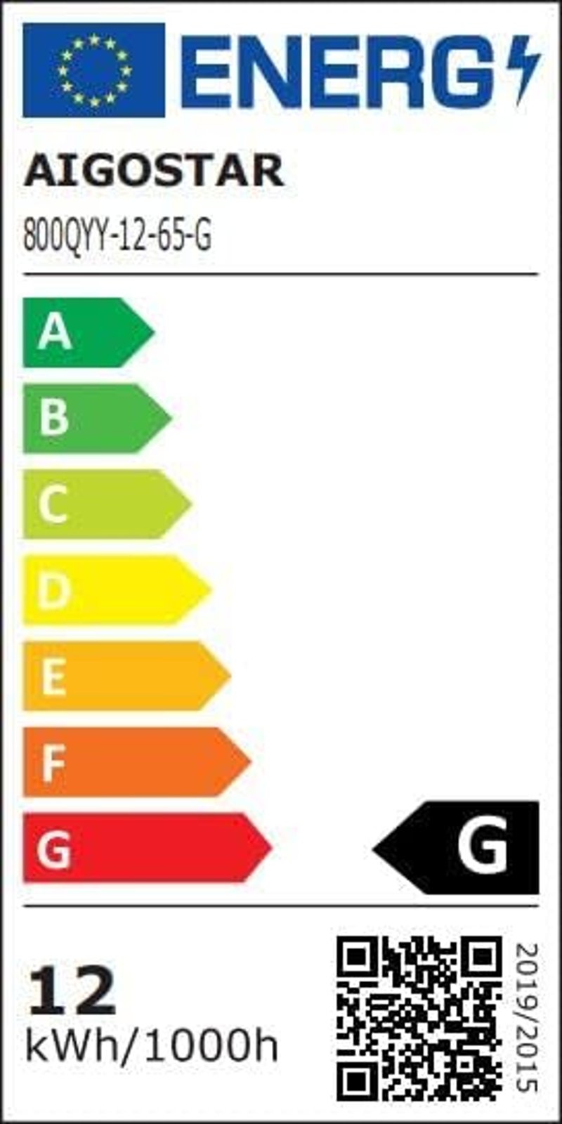 Aigostar 12W LED beépíthető spotlámpa 820lm dimmelhető meleg-hideg fehér 3000-6500K
