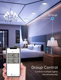 Aigostar 12W LED beépíthető spotlámpa 820lm dimmelhető meleg-hideg fehér 3000-6500K 7