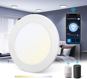 Spot LED încastrabil Aigostar 12W, 820lm, reglabil, alb cald-rece 3000-6500K