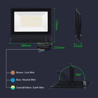 Aigostar 50W LED Kültéri Reflektor 4500 Lumen Természetes Fehér IP65 2db - 50.0 Watt 6