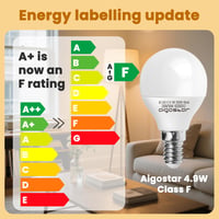 LED žiarovka Aigostar E14, 5W, teplá biela 3500K, 400 lúmenov, uhol vyžarovania 230°, bez blikania, balenie 10 ks, energetická trieda A+ 6