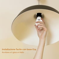 LED žiarovka Aigostar E14 G45 9W (náhrada za 62W), teplá biela 3000K, 840 lúmenov, CRI>80, nestmievateľná, energeticky úsporná, 5 ks 6