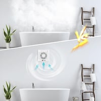 Kúpeľňový ventilátor Aigostar 120 mm, so spätnou klapkou, tichý odsávací ventilátor, 14 W, do kuchyne, WC, kúpeľne 6