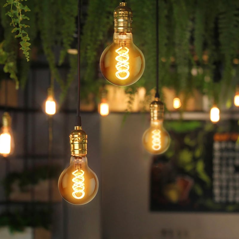 Aigostar LED E27 4W G80 Vintage Edison izzó meleg fehér 1800K 3db