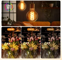 Aigostar LED E27 4W G80 Vintage Edison izzó meleg fehér 1800K 3db 5