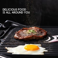 Aigostar Samson XXL Kontakt Grill 2000W - Rozsdamentes Acél Panini Sütő, Szendvicssütő, 180° Nyitható, Tapadásmentes Bevonat, Hőmérséklet Sz 4