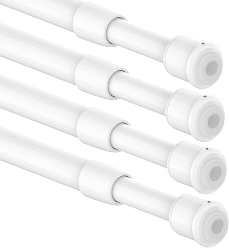 Aiitomg 4 db Fúrás Nélküli Rögzítő Rúd Szett, Függönykarnis Konyha Szekrény 45-60 cm