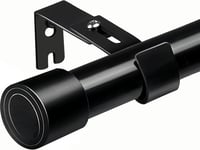 Aiitomg Fekete Függönyrúd 84-150 cm, 25 mm Átmérőjű Állítható Tartóval 1