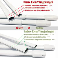 Aiitomg Függönyrúd 2db Fehér 60-105cm Ablak Konyha Szekrény 6