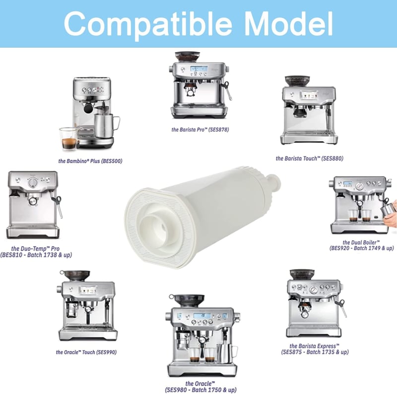 Aiitomg Kávéfőző Vízszűrő Csomag - 2db Kompatibilis SES990/980/500/878/875/880/920/810 Modellekkel - Cserélhető Szűrőbetét