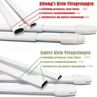 Aiitomg Kihúzható Függönyrúd Szett 4 db - Fehér, 40-70 cm, Ablakra, Konyhába, Szekrényre, DIY Projektekhez, Max 600g Terhelhetőség 6
