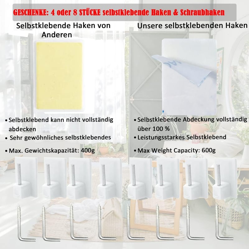 Aiitomg 2 db kávézó függönykarnis szett 90-150 cm fehér