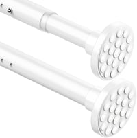 Aiitomg Teleszkópos Függönyrúd 350-405 cm Fehér Fúrás Nélkül 1