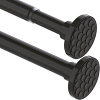 Aiitomg Teleszkópos Függönyrúd 85-155 cm Fekete Fúrás Nélkül Fürdőszoba 1
