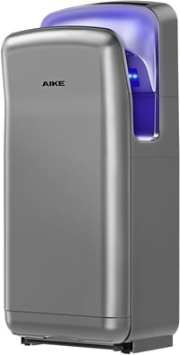 AIKE 2005H kereskedelmi kézszárító HEPA szűrővel, 1750-2050W - ezüst 1