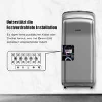 AIKE 2005H kereskedelmi kézszárító HEPA szűrővel, 1750-2050W - ezüst 5