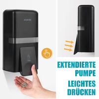 Dozator de săpun AIKE AK1008 cu montare pe perete, fără găurire, pentru uz public 2
