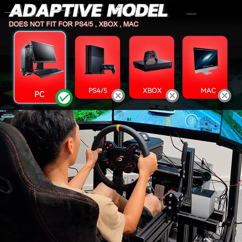 aikeec USB Handbrake 64Bit PC szimulátor fékkar Logitech G25 G27 G29 G920 G923 Thrustmaster T300 kompatibilis piros