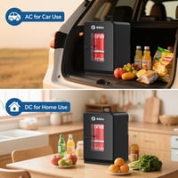 Aikku 2 az 1-ben mini hűtőszekrény 15 L, DC/AC - fekete 7