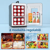 Aikku 2 az 1-ben mini hűtőszekrény 15 L, DC/AC - fekete 4