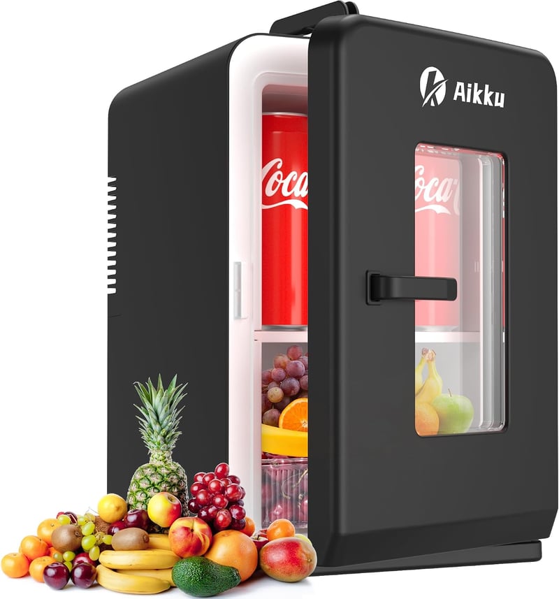 Aikku 2 az 1-ben mini hűtőszekrény 15 L, DC/AC - fekete