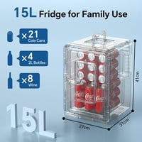 Aikku 2 az 1-ben mini hűtőszekrény 15 L, DC/AC - fekete 3