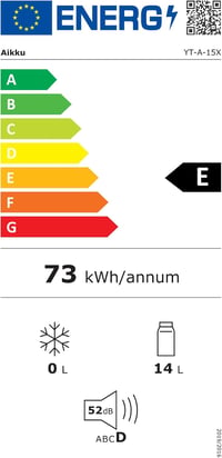 Aikku 2 az 1-ben mini hűtőszekrény 15 L, DC/AC - fekete 9