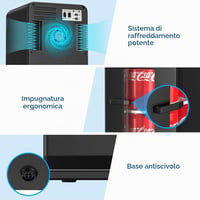 Aikku 2 az 1-ben mini hűtőszekrény 15 L, DC/AC - fekete 6