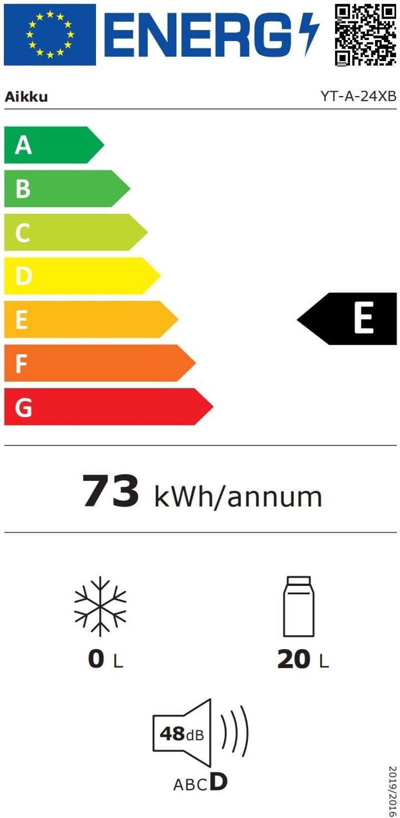 Aikku 24 Literes Hűtődoboz Autóba 12V/230V - Hűtő-Melegítő Mini Hűtőszekrény Eco és Max Üzemmóddal Otthonra, Kempingezéshez, Fesztiválokra, 