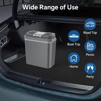 Aikku 24 Literes Hűtődoboz Autóba 12V/230V - Hűtő-Melegítő Mini Hűtőszekrény Eco és Max Üzemmóddal Otthonra, Kempingezéshez, Fesztiválokra,  6