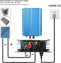 Ailao 500W MPPT Grid Tie Inverter 12V napelem inverter 230V kimenet 5