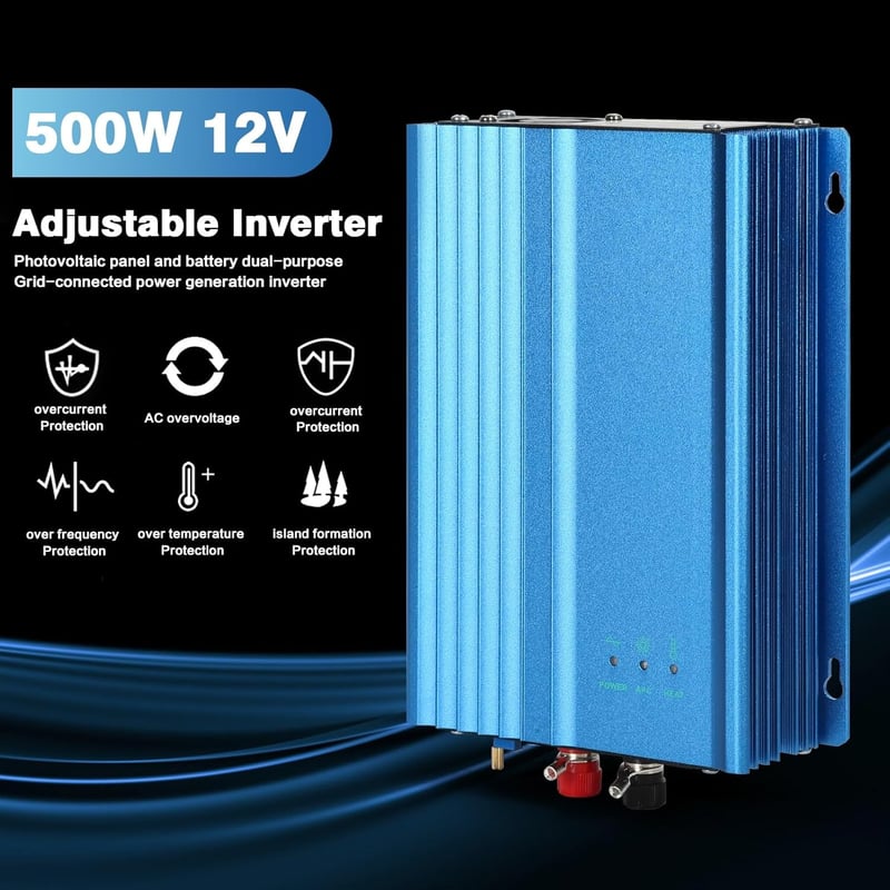 Ailao 500W MPPT Grid Tie Inverter 12V napelem inverter 230V kimenet