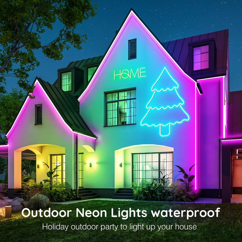 AILBTON 30m LED Neon Rope Light RGB App/Távirányító Vezérlés Flexibilis