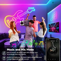 AILBTON 30m LED Neon Rope Light RGB App/Távirányító Vezérlés Flexibilis 3