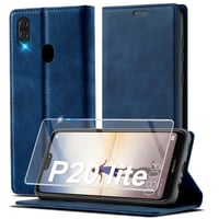 Kožené flipové puzdro Ailicici pre Huawei P20 Lite s RFID tienením, priehradkou na karty, stojanom a ochrannou fóliou 1