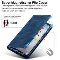 Kožené flipové puzdro Ailicici pre Huawei P20 Lite s RFID tienením, priehradkou na karty, stojanom a ochrannou fóliou 6