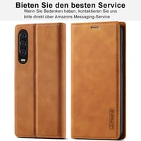 Ailicici Kožené vyklápacie puzdro na Huawei P30 s RFID blokovaním, držiakom na karty, stojanom a ochrannou fóliou 7
